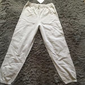 Grey sweatpants